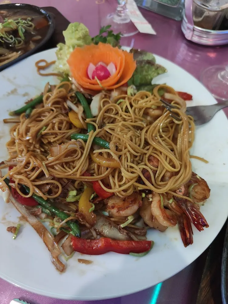 Nouilles Sautées Aux Crevettes